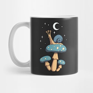 Mystical snail on a mushroom Mug